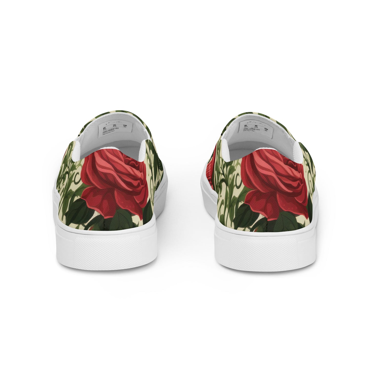Damen Slipper Rosen Retro