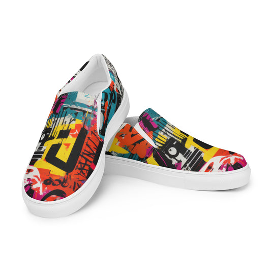Damen Slipper Graffiti